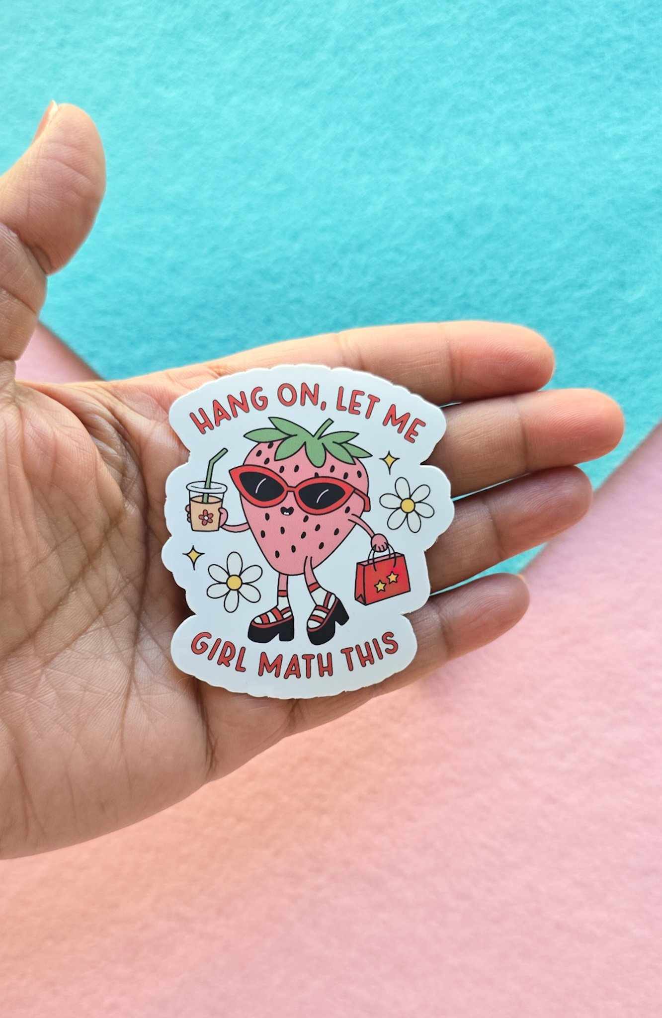 Hang On Let Me Girl Math This Sticker