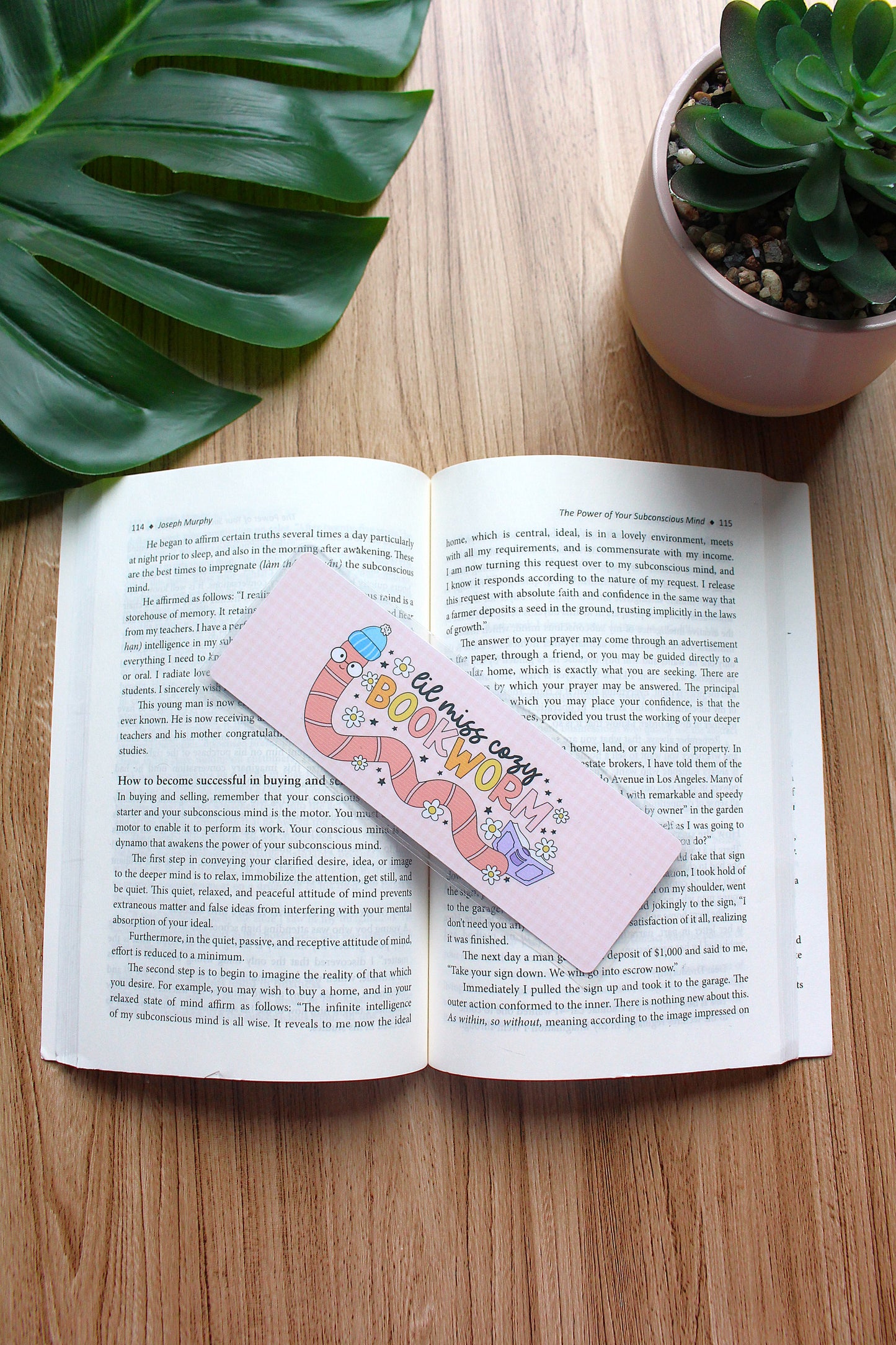 Lil Miss Cozy Bookworm Bookmark