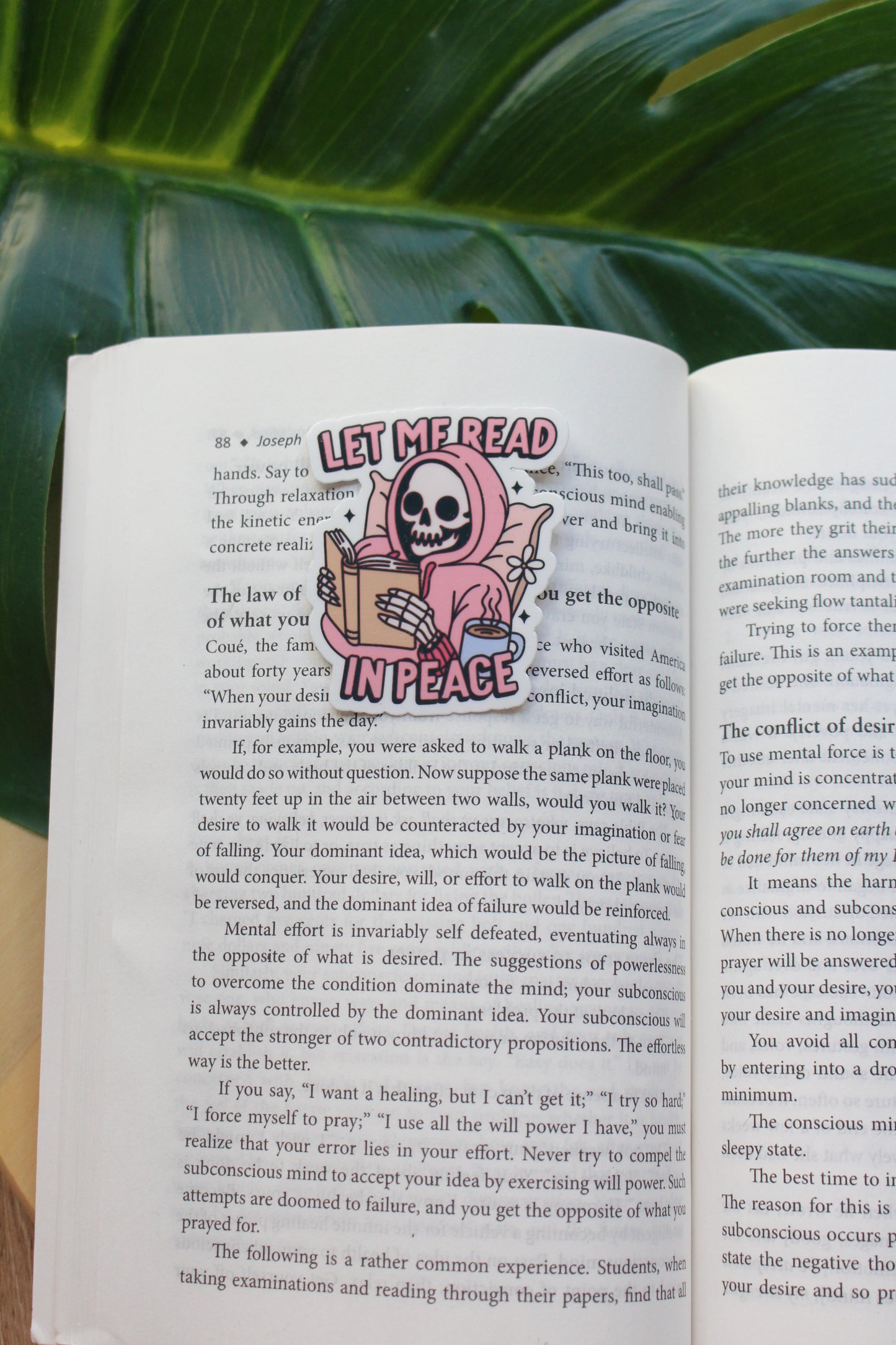 Let me Read In Peace Sticker, Let Me Read in Peace Waterproof Sticker, Book Stickers, Gifts for Readers, Bookish Laptop Sticker, Book Lover Decal