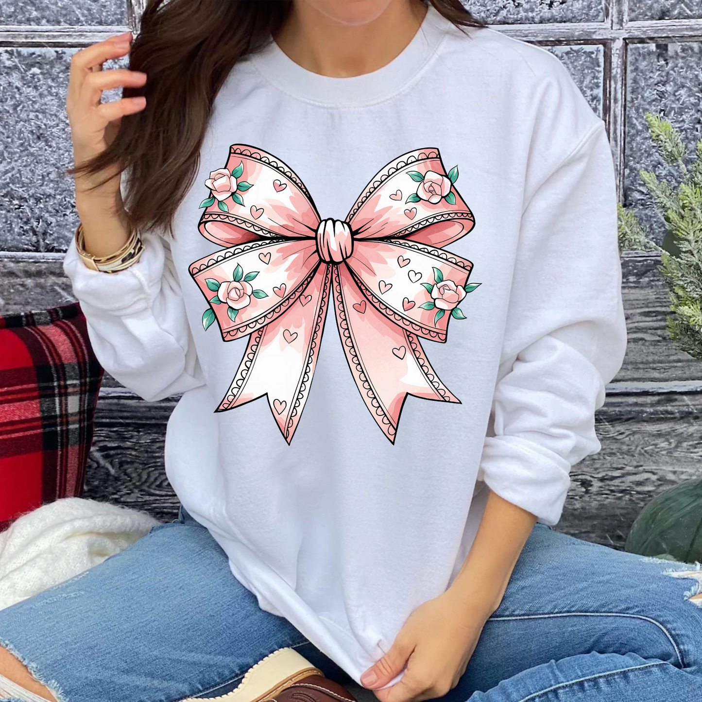 Valentine Bow Shirt & Sweatshirt