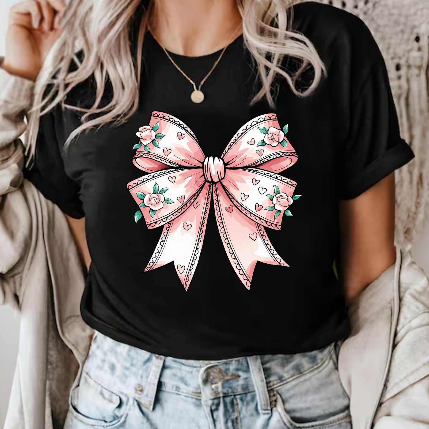 Valentine Bow Shirt & Sweatshirt