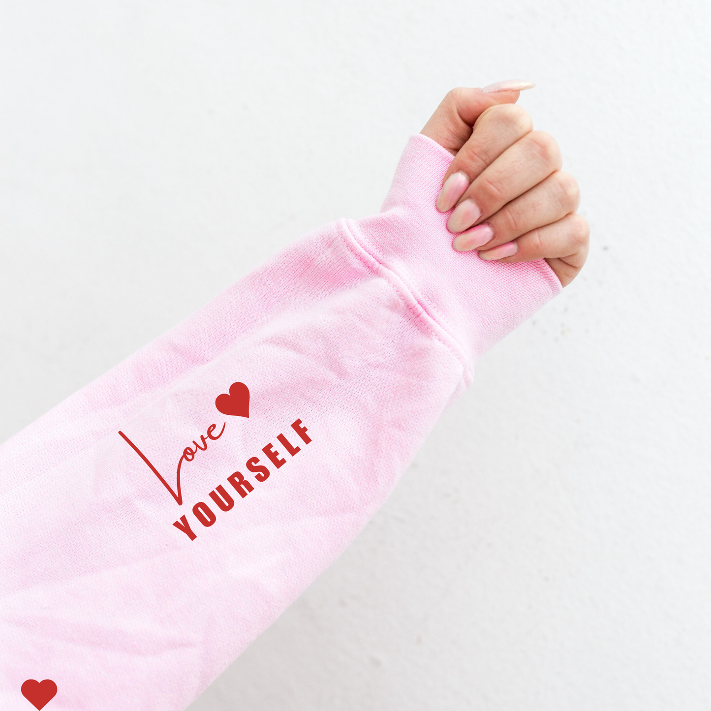 Cute Love yourself heart sweatshirt