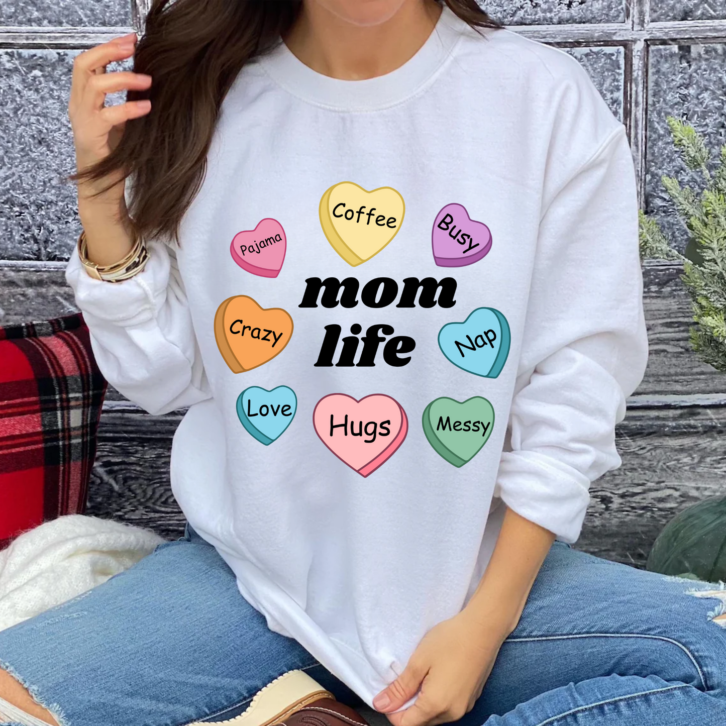 Mom Life Valentine Shirt & Sweatshirt