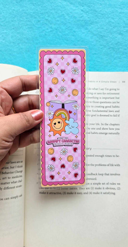 When The Grumpy Character Finally Smiles Bookmark