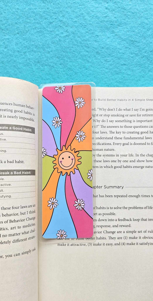 Groovy Sun Rainbow Bookmark