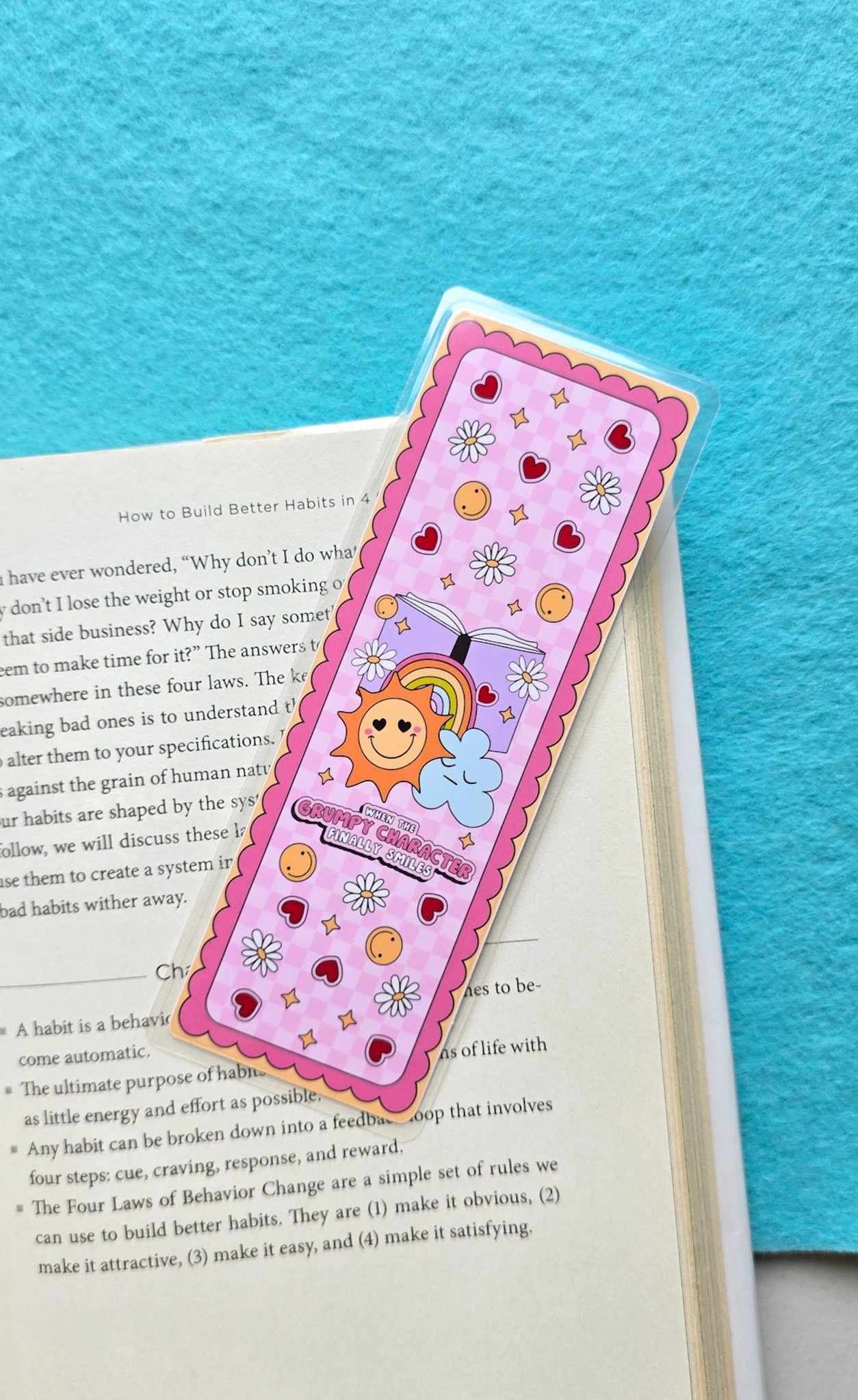 When The Grumpy Character Finally Smiles Bookmark