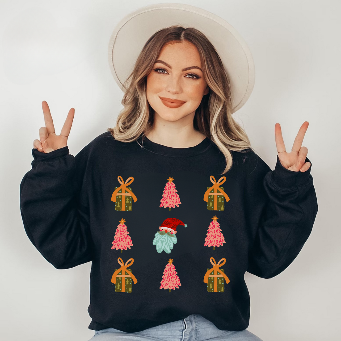 Coquette Retro Christmas Sweatshirt