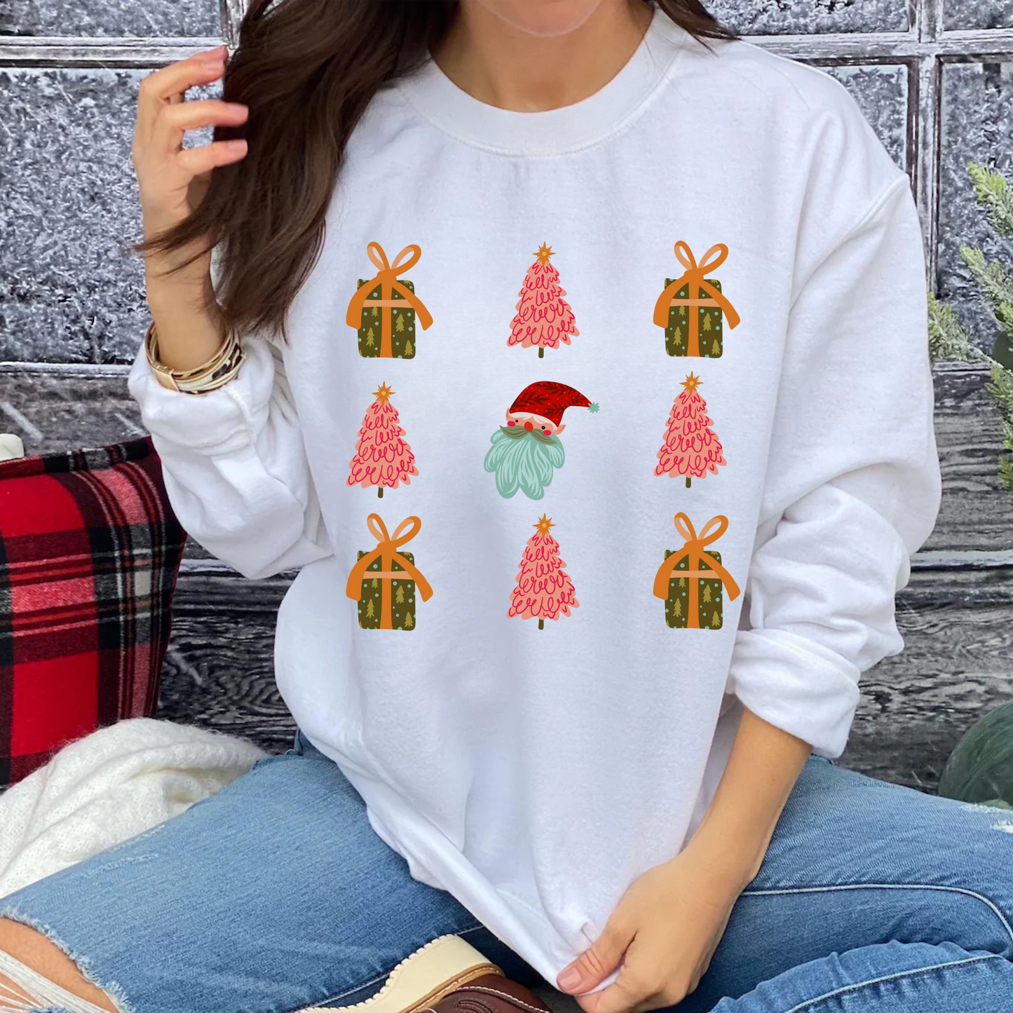 Coquette Retro Christmas Sweatshirt