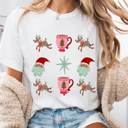 Coquette Retro Cup Christmas Sweatshirt