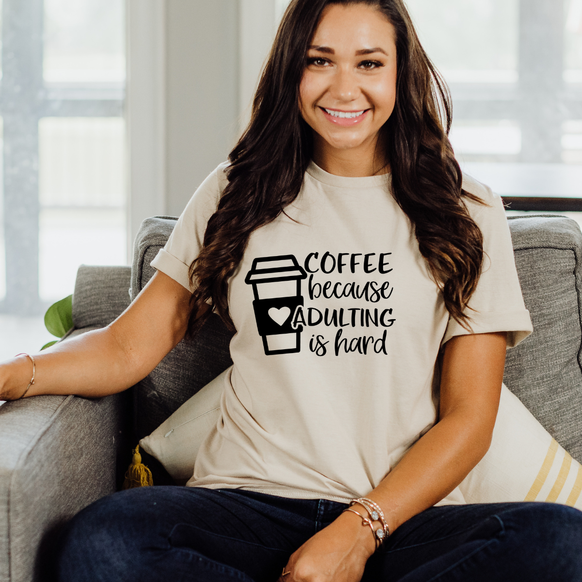 Coffee Because Adulting is hard Shirt & Sweatshirt