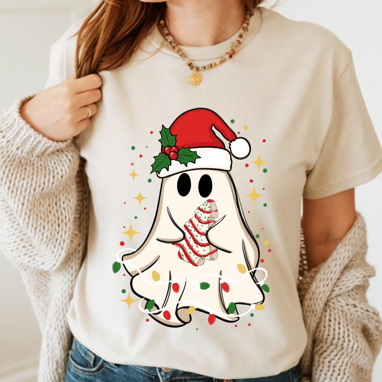 Christmas Ghosts Sweatshirt, Ghost Santa Sweatshirt,  Christmas Shirt