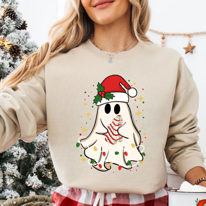 Christmas Ghosts Sweatshirt, Ghost Santa Sweatshirt,  Christmas Shirt