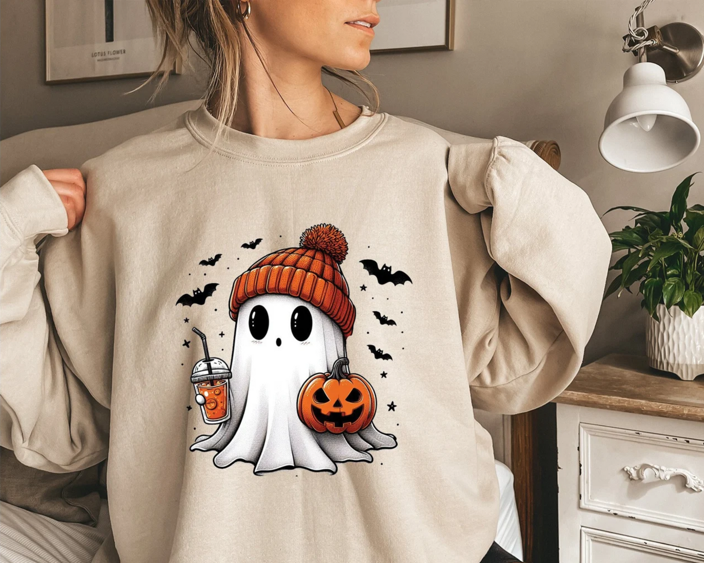 Cute Ghost Sweatshirt & Shirt