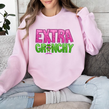 Extra Grinchy Sweatshirt,  Christmas Shirt