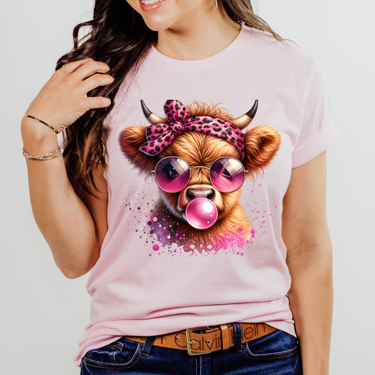 Cow Bubble Gum Shirt