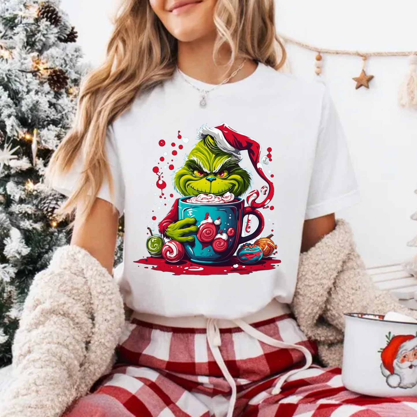 Grinch Hot Chocolate  Shirt, Giggling Grinch Hot Chocolate sweatshirt