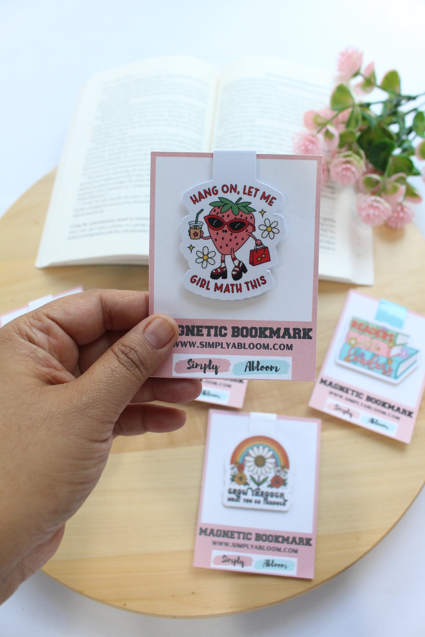 Hang On Let Me Girl Math This Magnetic Bookmark