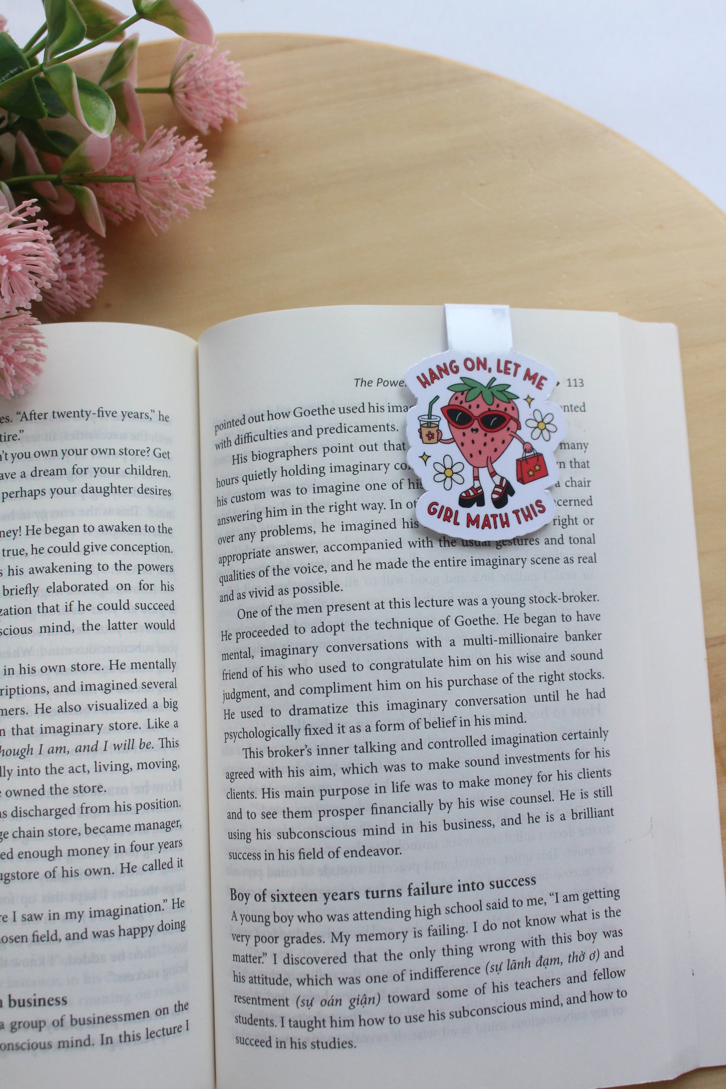 Hang On Let Me Girl Math This Magnetic Bookmark