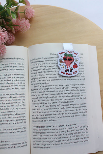 Hang On Let Me Girl Math This Magnetic Bookmark