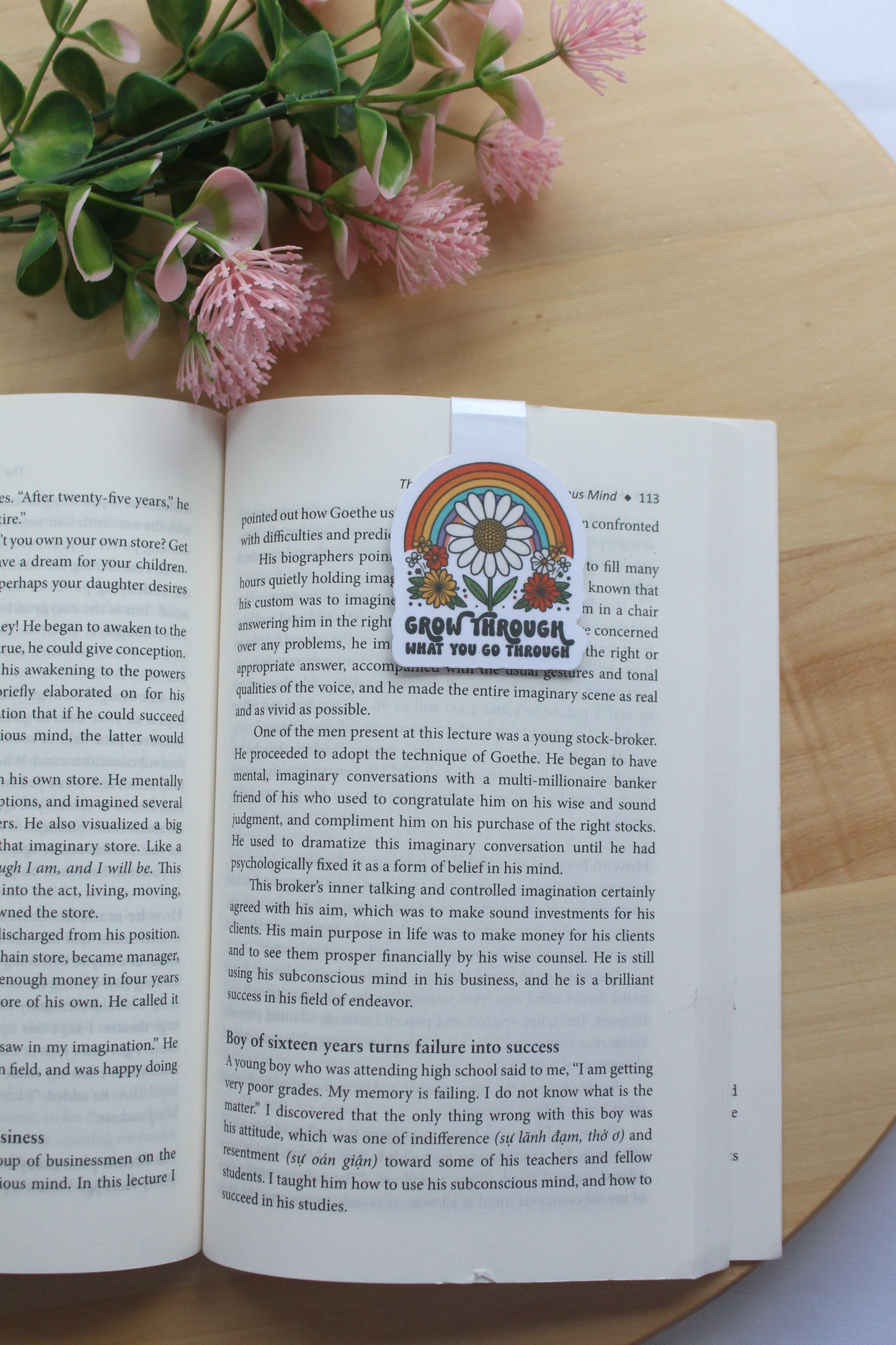 Grow Through What You Go Through Magnetic Bookmark