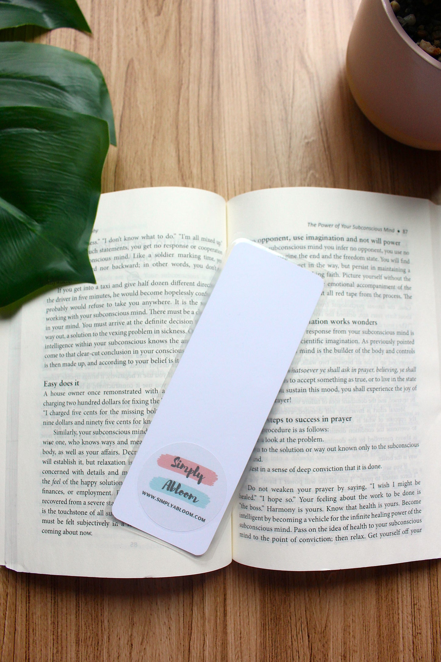 Stop & Stretch dog bookmark