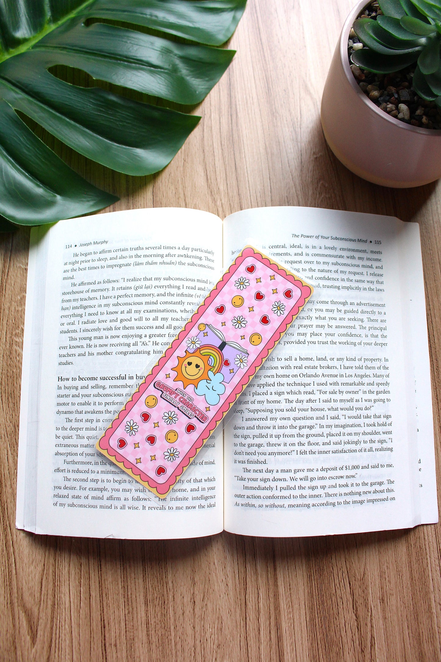 When The Grumpy Character Finally Smiles Bookmark