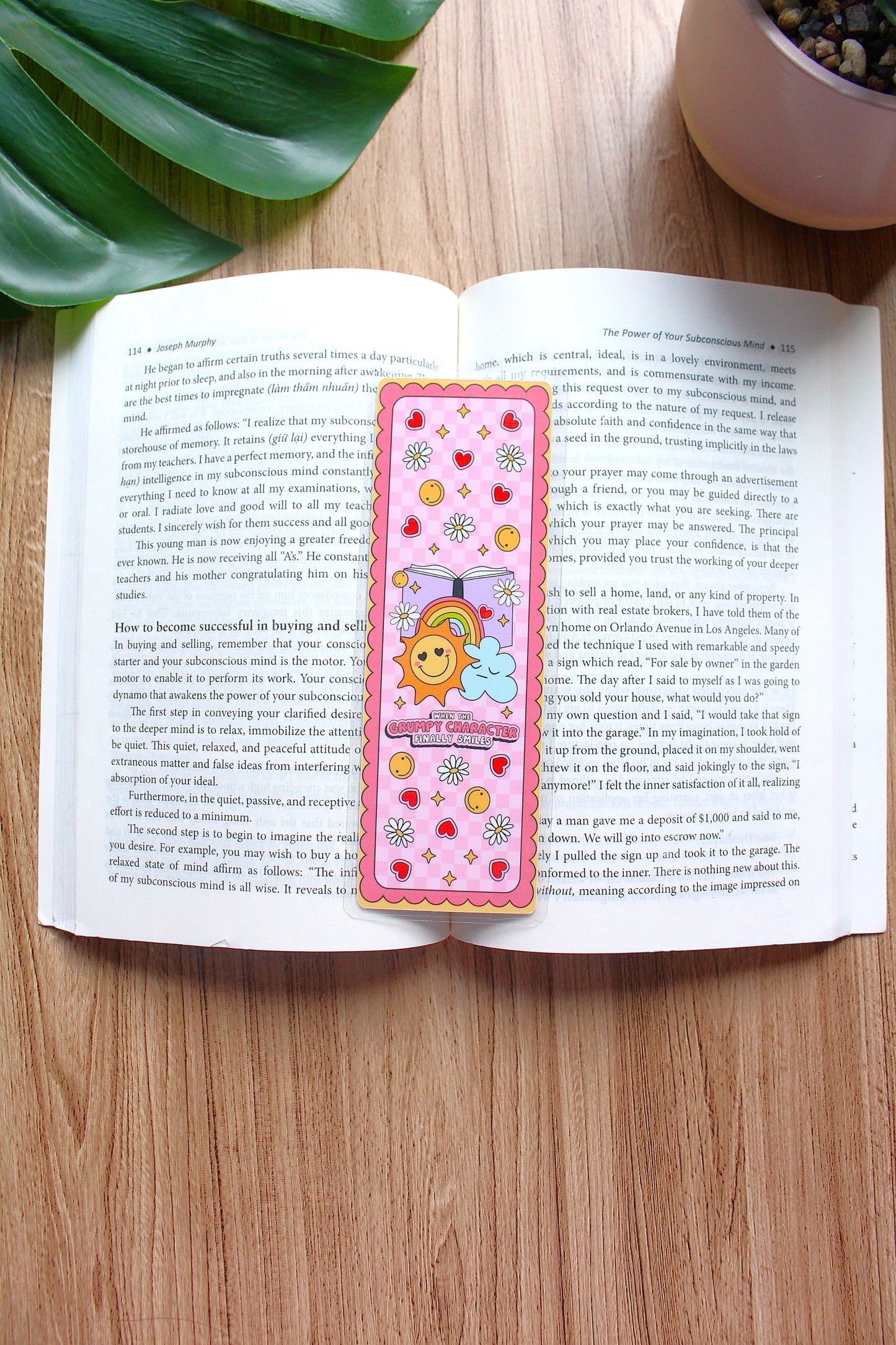 When The Grumpy Character Finally Smiles Bookmark
