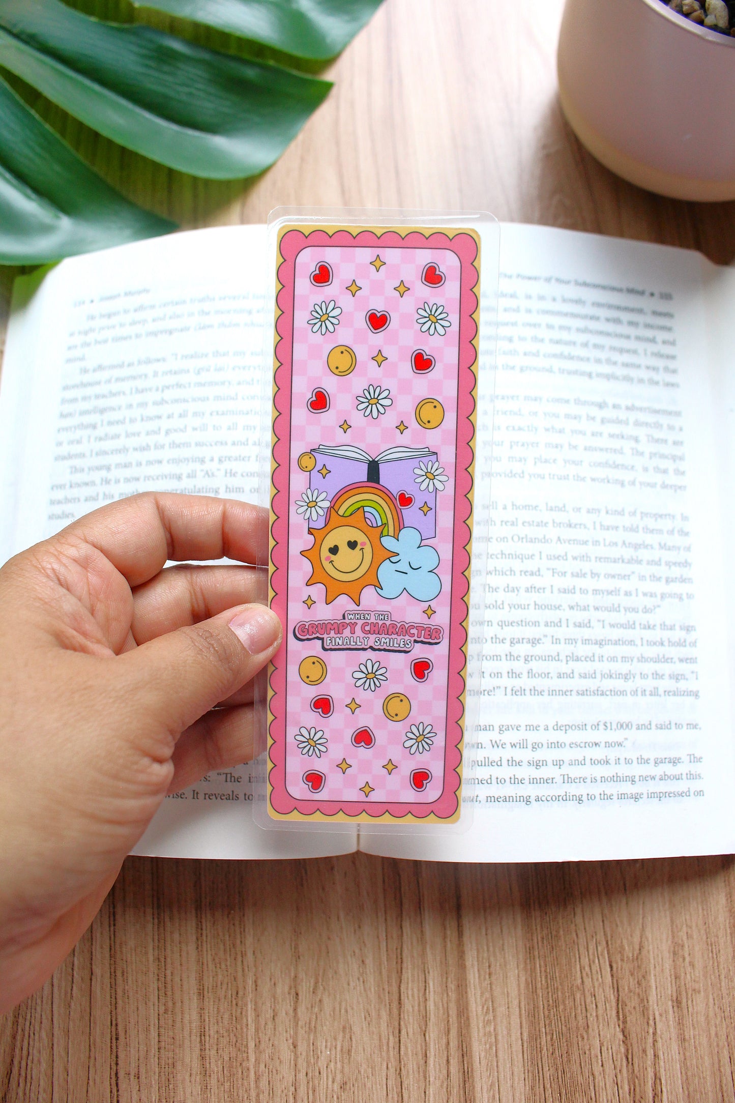 When The Grumpy Character Finally Smiles Bookmark