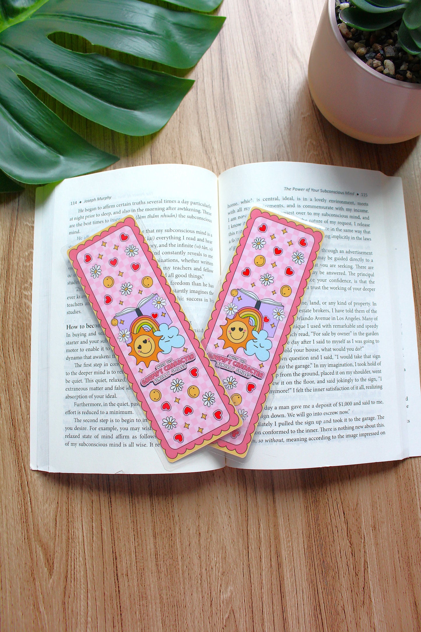 When The Grumpy Character Finally Smiles Bookmark