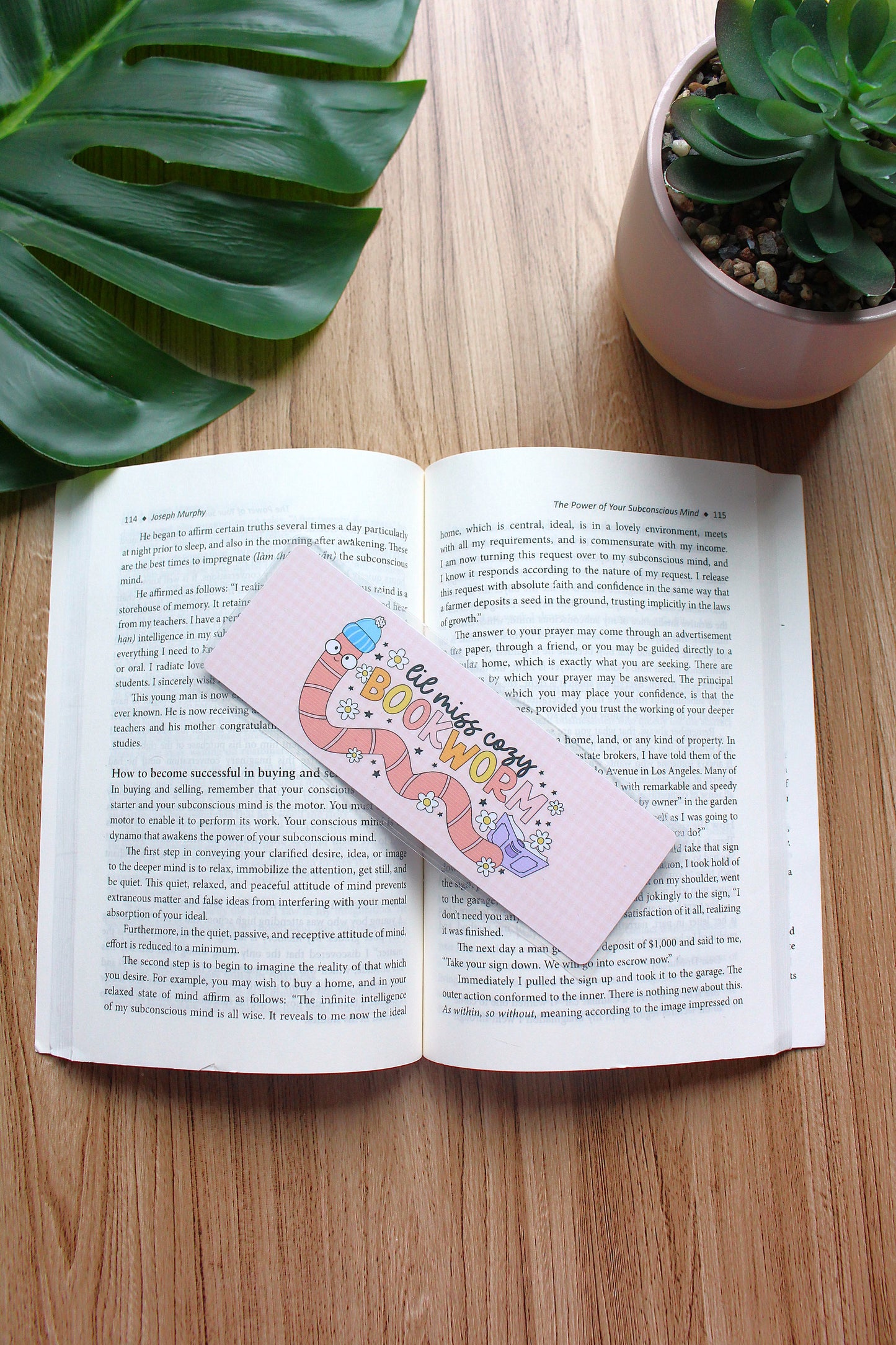 Lil Miss Cozy Bookworm Bookmark