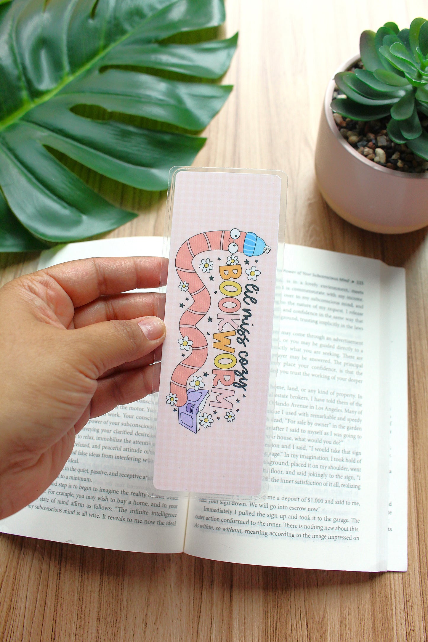 Lil Miss Cozy Bookworm Bookmark