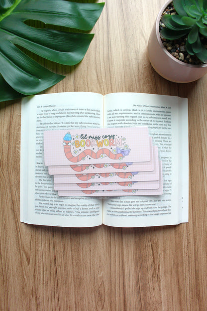 Lil Miss Cozy Bookworm Bookmark