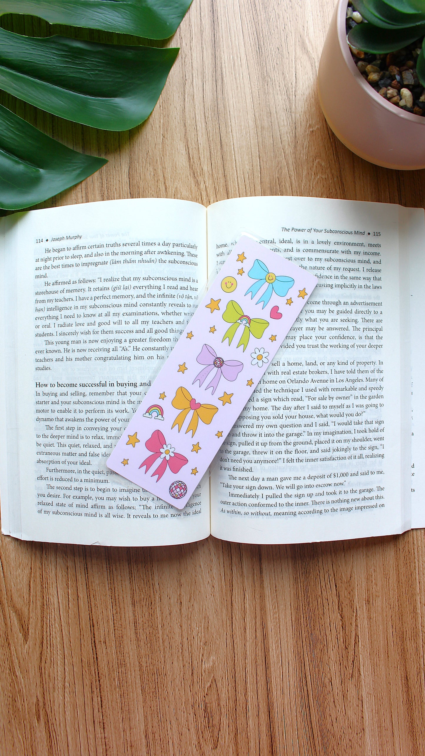 Rainbow Ribbons Bookmark