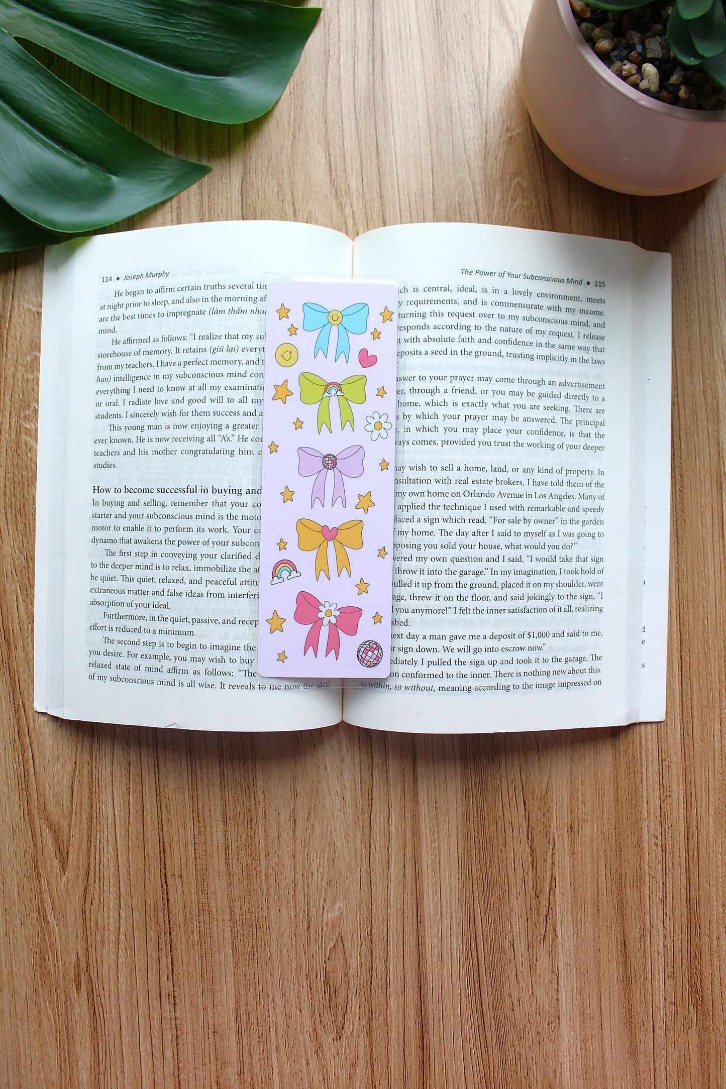 Rainbow Ribbons Bookmark