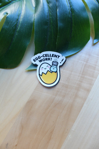 Egg cellent work sticker