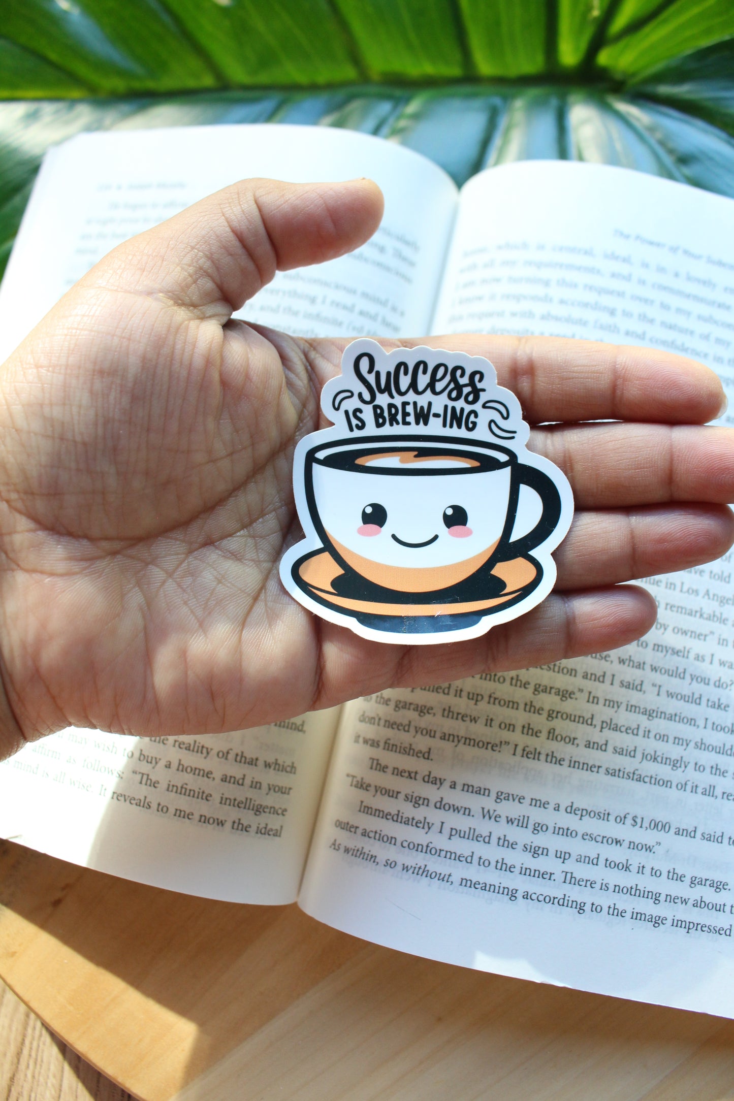 Success is brewing sticker