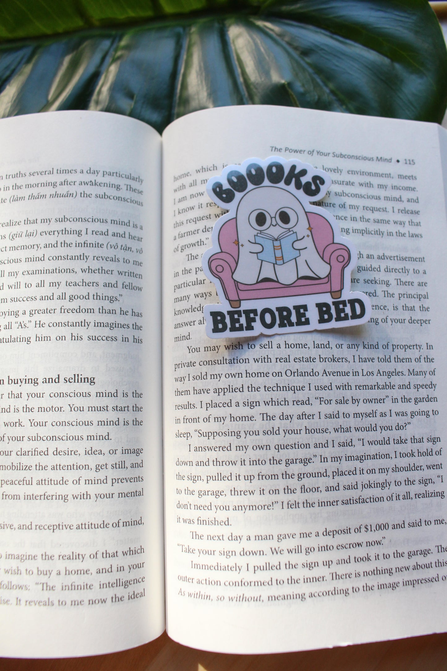 Boooks Before Bed Sticker