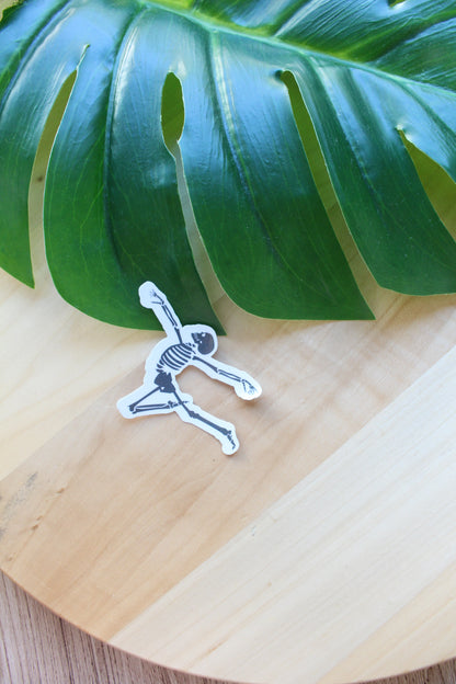 Dancing Skeleton Sticker, Halloween Sticker