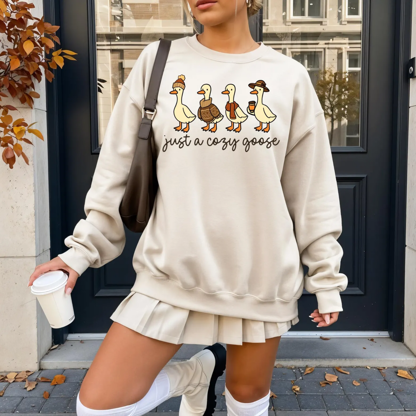 Just a Cozy Goose Shirt & sweatshirt