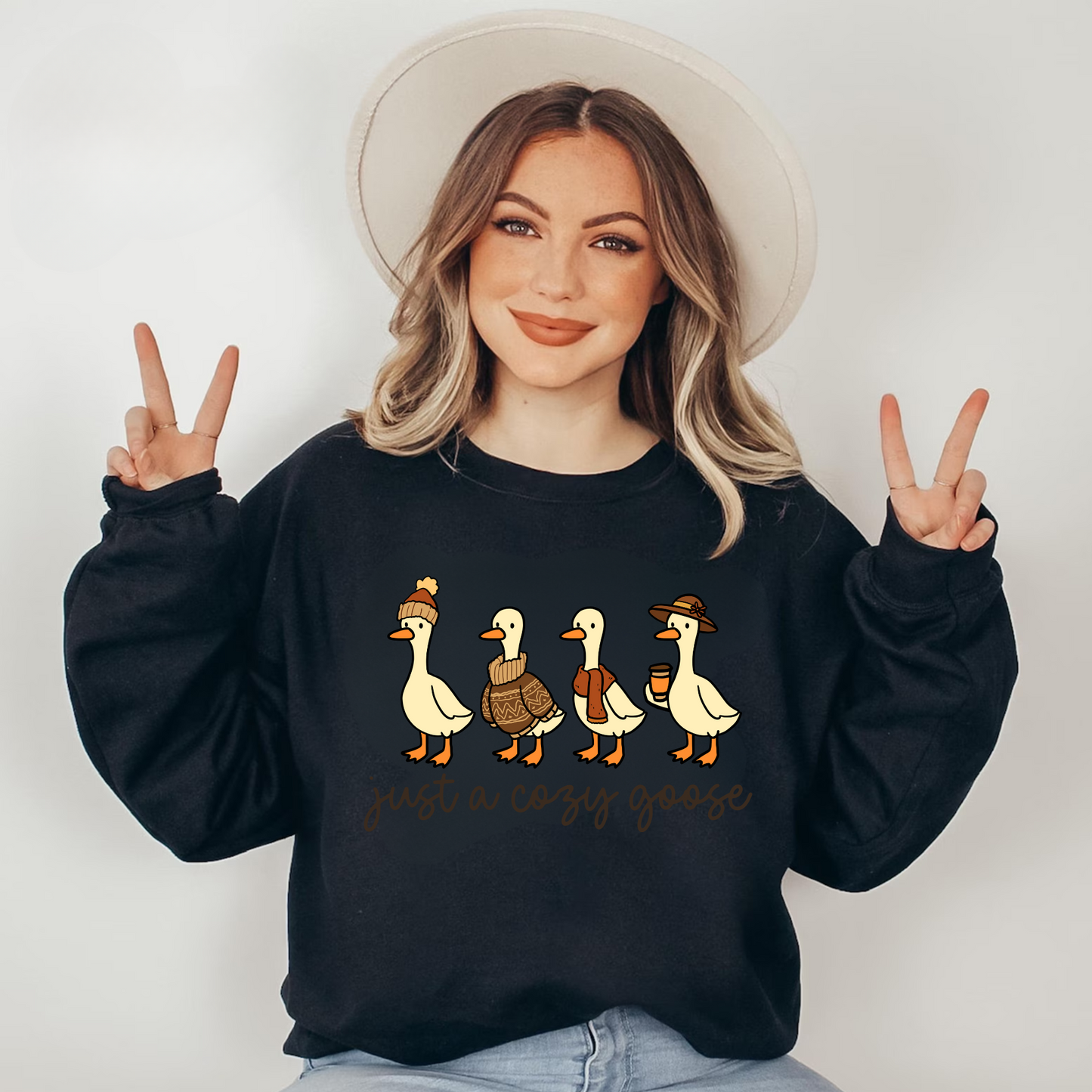 Just a Cozy Goose Shirt & sweatshirt
