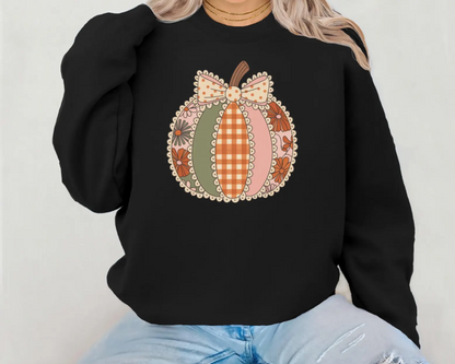 Patch work pumpkin Sweatshirt & Shirt