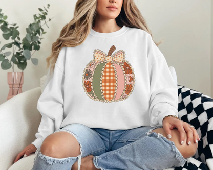 Patch work pumpkin Sweatshirt & Shirt