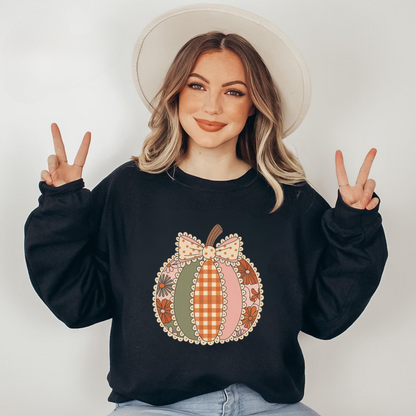 Patch work pumpkin Sweatshirt & Shirt