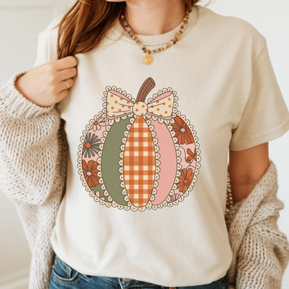 Patch work pumpkin Sweatshirt & Shirt