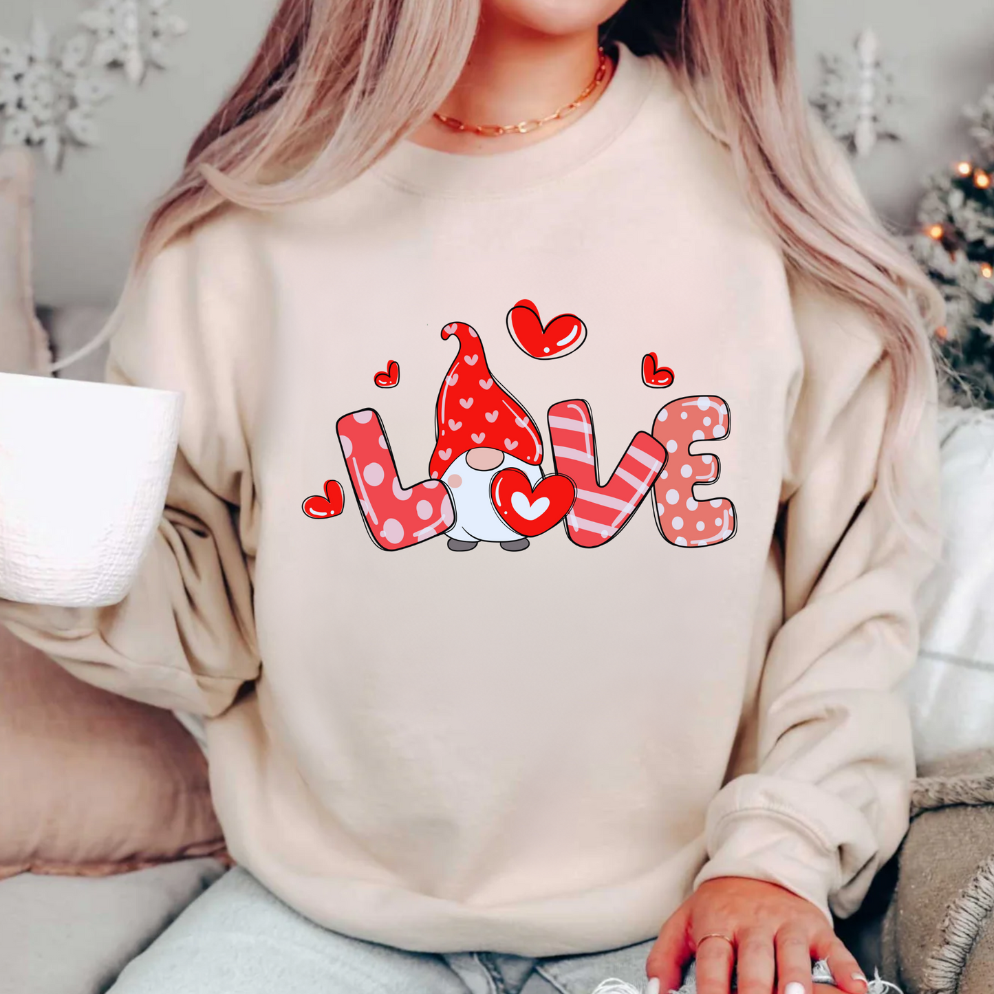 Love Gnome Valentine Shirt & Sweatshirt