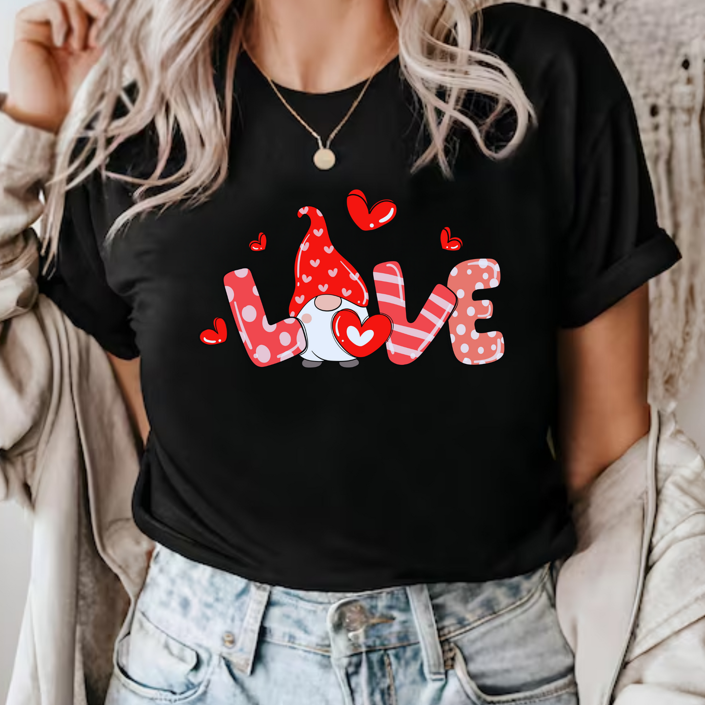 Love Gnome Valentine Shirt & Sweatshirt
