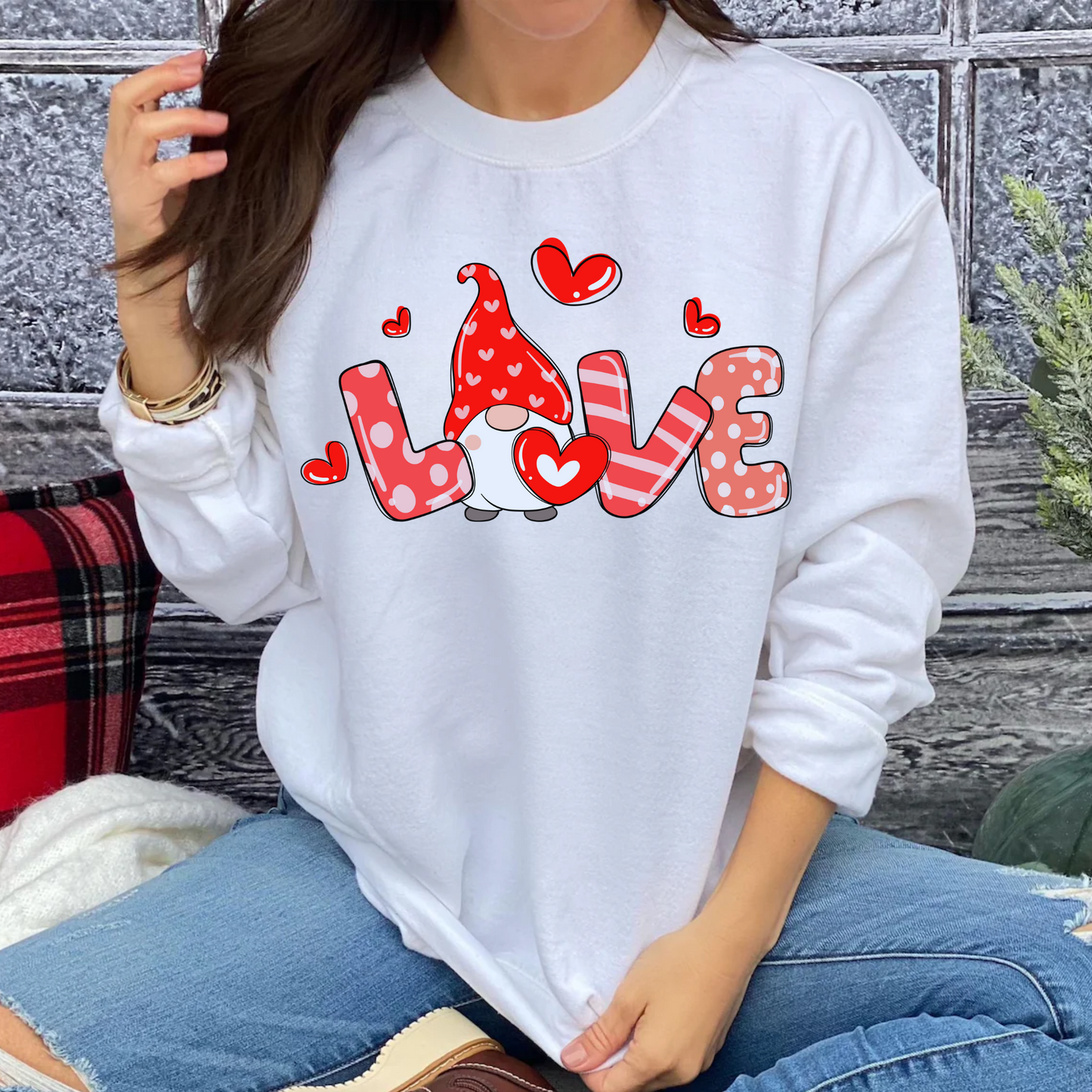 Love Gnome Valentine Shirt & Sweatshirt